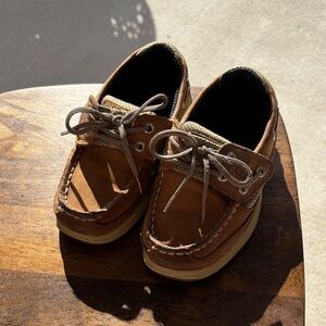 Sherry Brown Boat Shoes with Laces